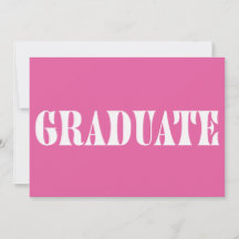 Moderne Himbeer-Rosa-Abschlussparty-Einladung