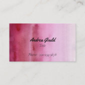 Moderne Himbeere Rosa Visitenkarte (Vorderseite)