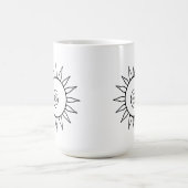 Moderne Himmels-Sonnenstrahl-Tasse Kaffeetasse (Mittel)