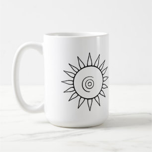 Moderne Himmels-Sonnenstrahl-Tasse Kaffeetasse