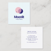 Moderne Himmelsastrologie Quadratische Visitenkarte (Vorne/Hinten)