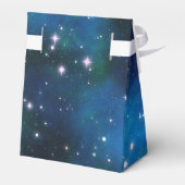 Moderne Himmelsgalaxie Hochzeit Geschenkschachtel (Rückseite)