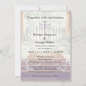 Moderne Himmelstreppe Heilige Trauung Einladung (Vorderseite)