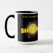 Moderne himmlische Keep Shining Sterne Tasse (Links)