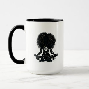 Moderne himmlische Meditations-Silhouette-Tasse Tasse