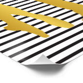 Moderne Hip Hop Dance Girls Schwarz-weiß Poster (Ecke)