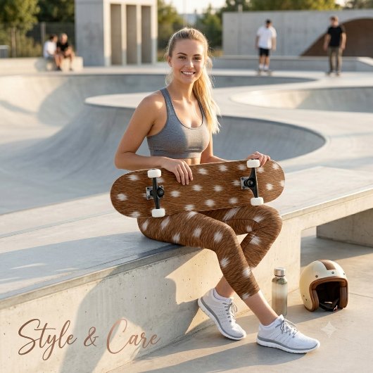 Moderne Hirschleder-Textur-Design-Trendy Capri Leggings