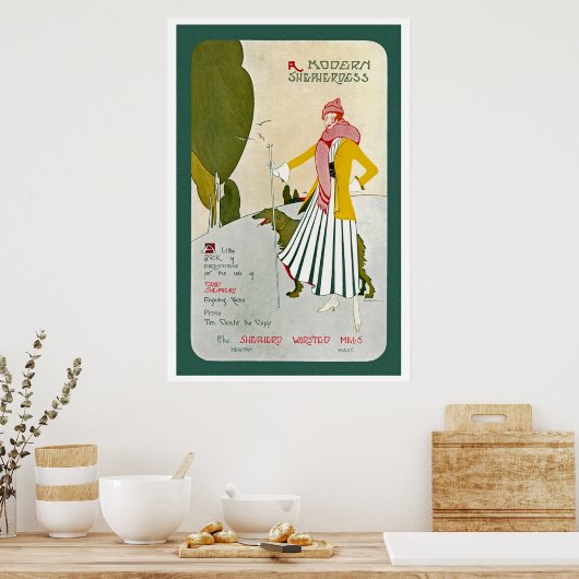 Moderne Hirten Poster (Küche)