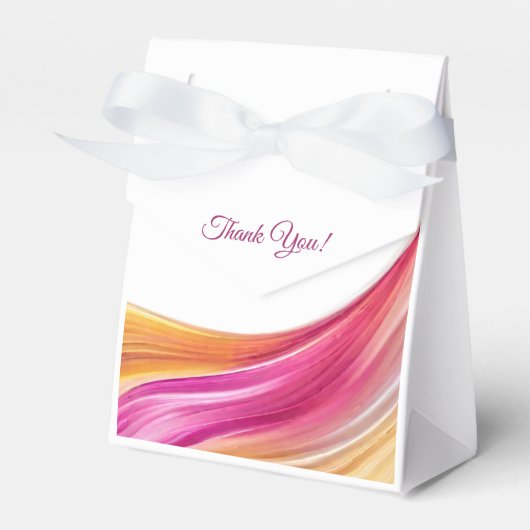 Moderne, hochrosa, gelb- geschenkschachtel (Vorderseite)