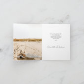 Moderne Hochzeit 2 Foto Danke Karte (Innenseite)