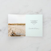 Moderne Hochzeit 2 Foto Danke Karte (Innenseite)