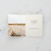 Moderne Hochzeit 2 Foto Danke Karte (Innenseite)