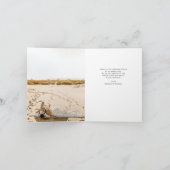 Moderne Hochzeit 2 Foto Weiß Dankeskarte (Innenseite)