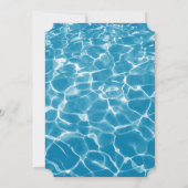 Moderne Hochzeit am Blue Ocean Beach Einladung (Rückseite)