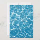 Moderne Hochzeit am Blue Ocean Beach Einladung (Rückseite)