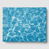 Moderne Hochzeit am Blue Ocean Beach Gästebuch (Rückseite)