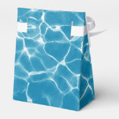 Moderne Hochzeit am Blue Ocean Beach Geschenkschachtel (Rückseite)