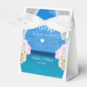 Moderne Hochzeit am Blue Ocean Beach Geschenkschachtel