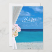 Moderne Hochzeit am Blumenmeer Einladung (Rückseite)