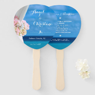 Moderne Hochzeit am Blumenmeer Fächer