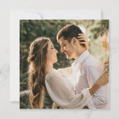 Moderne Hochzeit am Foto Einladung (Rückseite)