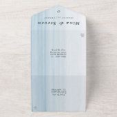 Moderne Hochzeit am Strand All In One Einladung (Außenbereich)