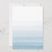 Moderne Hochzeit am Strand Save The Date (Rückseite)