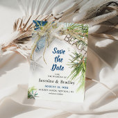 Moderne Hochzeit am Strand Save The Date