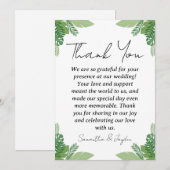 Moderne Hochzeit am tropischen Strand dank Karten (Vorne/Hinten)