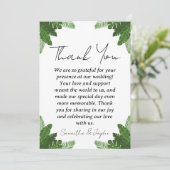 Moderne Hochzeit am tropischen Strand dank Karten (Stehend Vorderseite)