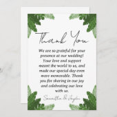 Moderne Hochzeit am tropischen Strand dank Karten (Vorne/Hinten)