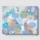 Moderne Hochzeit an der Küste von Tropical Gästebuch (Rückseite)