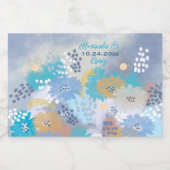 Moderne Hochzeit an der Küste von Tropical Schaumweinetikett (Einzelnes Label)