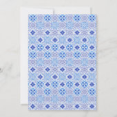 Moderne Hochzeit an der portugiesischen Küste Einladung (Rückseite)