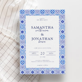 Moderne Hochzeit an der portugiesischen Küste Einladung