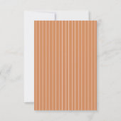 Moderne Hochzeit Arch Blush Pink und Terracotta RSVP Karte (Rückseite)
