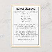 Moderne Hochzeit Begleitkarte (Vorderseite)