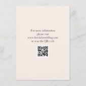 Moderne Hochzeit Begleitkarte (Rückseite)