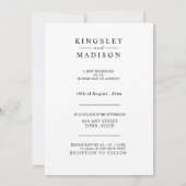 Moderne Hochzeit bei Händen speichern das Datum Save The Date (Rückseite)