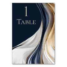 Moderne Hochzeit - Blau, Weiß und Gold