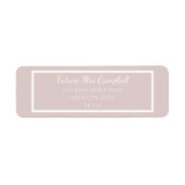 Moderne Hochzeit Blush pink Zukunft Frau Rückkehr (Vorne)
