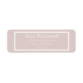 Moderne Hochzeit Blush pink Zukunft Frau Rückkehr