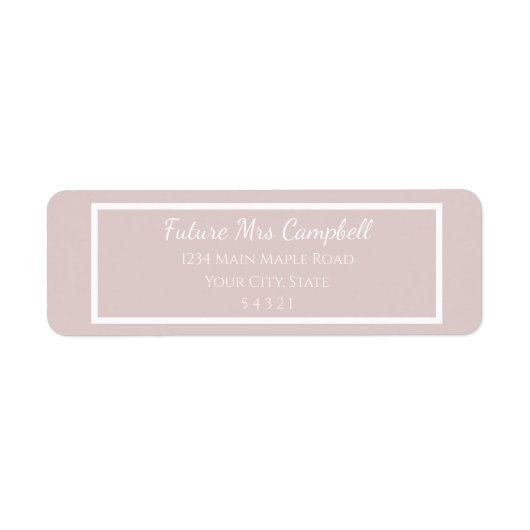Moderne Hochzeit Blush pink Zukunft Frau Rückkehr  (Vorne)