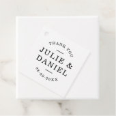Moderne Hochzeit Danke Geschenkanhänger (Beispiel)