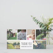 Moderne Hochzeit danke Ihnen sechs FotoCollage (Stehend Vorderseite)