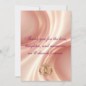 Moderne Hochzeit Dankeskarten Dankeskarte (Rückseite)