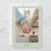 Moderne Hochzeit | Datum freihalten | Lichtbild Save The Date (Vorderseite)