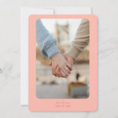 Moderne Hochzeit | Datum freihalten | Lichtkoralle Save The Date (Vorderseite)