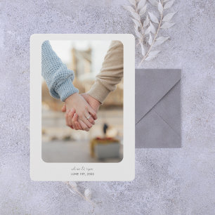 Moderne Hochzeit Datum freihalten Lichtsilber Save The Date
