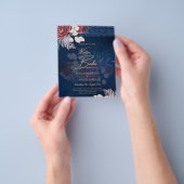 Moderne Hochzeit der Blauen Burgund Flyer (Gruppe)